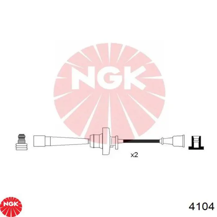 4104 NGK juego de cables de encendido