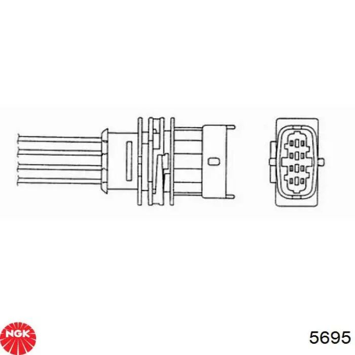 207 054 Hans Pries (Topran) sonda lambda sensor de oxigeno post catalizador