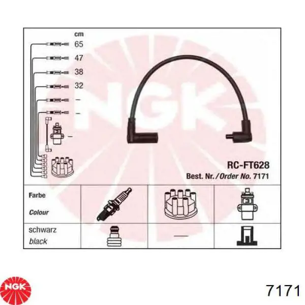 7785350 Ferrari juego de cables de encendido