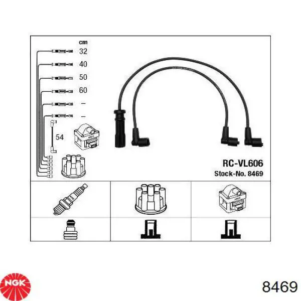  Juego de cables de encendido para Volvo 740 744