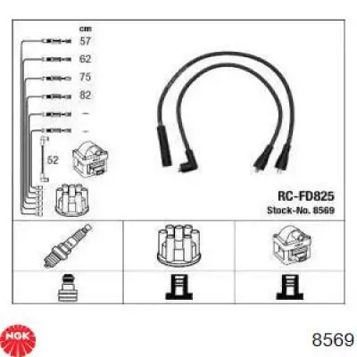  Juego de cables de encendido para Ford Transit V