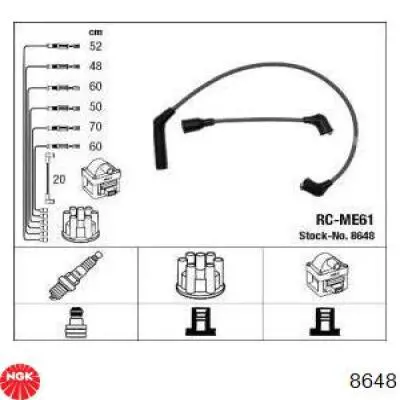  Juego de cables de encendido para Mitsubishi Sigma F16A