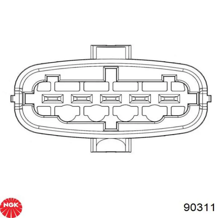 90311 NGK sensor de flujo de aire/medidor de flujo (flujo de aire masibo)