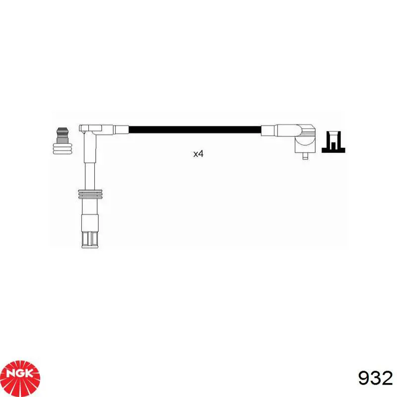 932 NGK juego de cables de encendido