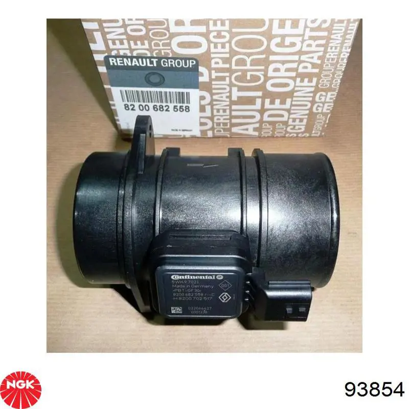 93854 NGK sensor de flujo de aire/medidor de flujo (flujo de aire masibo)