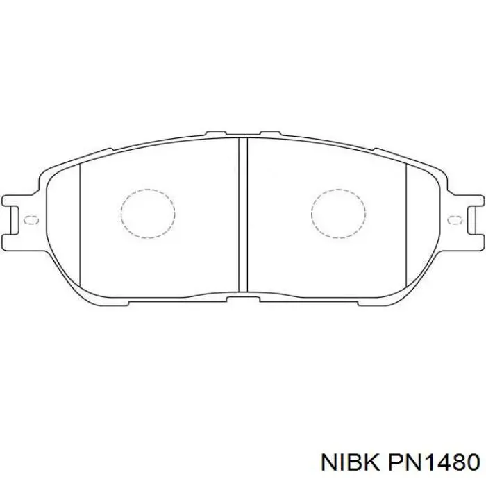 PN1480 Nibk pastillas de freno delanteras