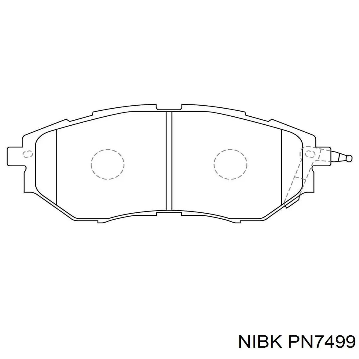 PN7499 Nibk pastillas de freno delanteras