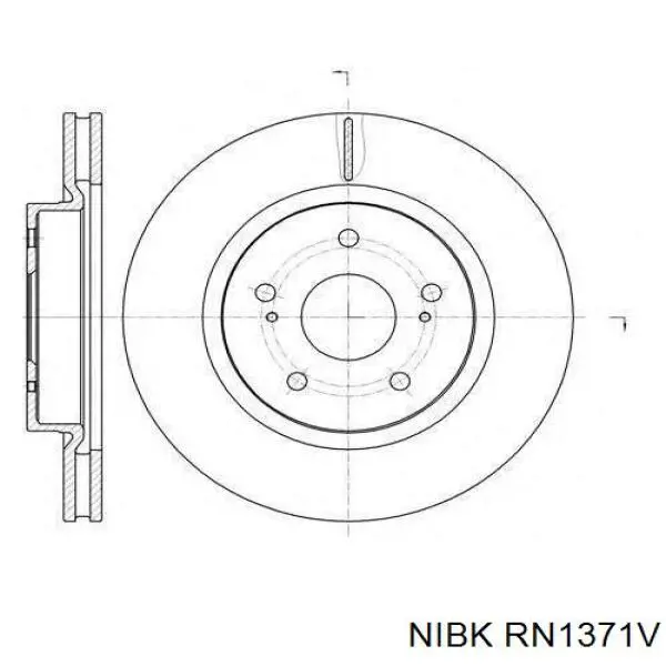 RN1371V Nibk freno de disco delantero