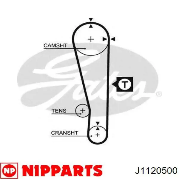 J1120500 Nipparts correa distribucion