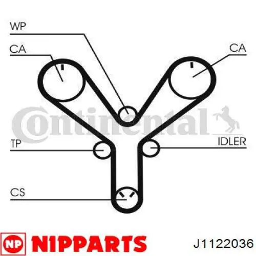 J1122036 Nipparts correa distribucion