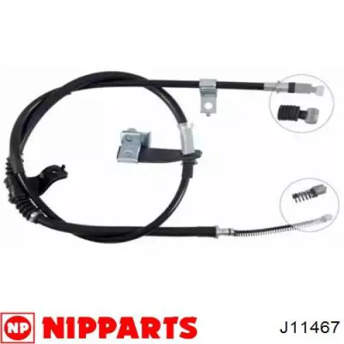 J11467 Nipparts cable de freno de mano trasero izquierdo