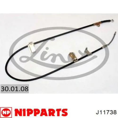  Cable de freno de mano trasero derecho para Nissan Micra K11