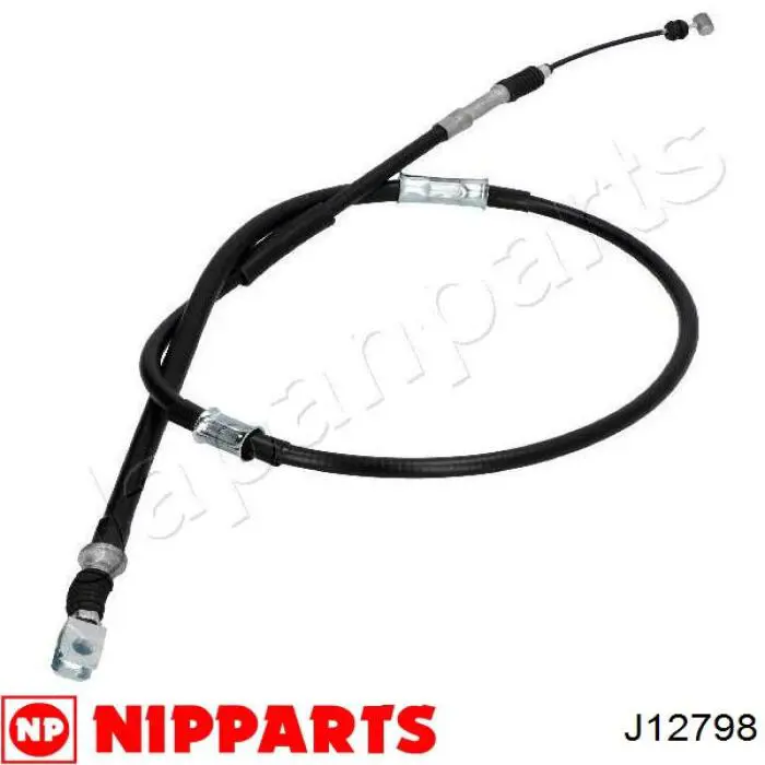 J12798 Nipparts cable de freno de mano trasero derecho