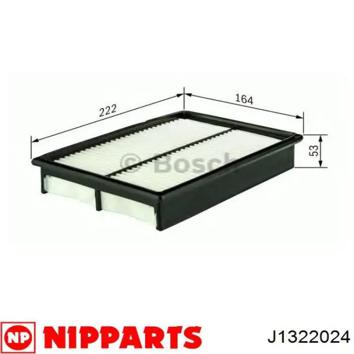 J1322024 Nipparts filtro de aire