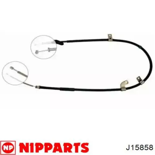 J15858 Nipparts cable de freno de mano trasero derecho