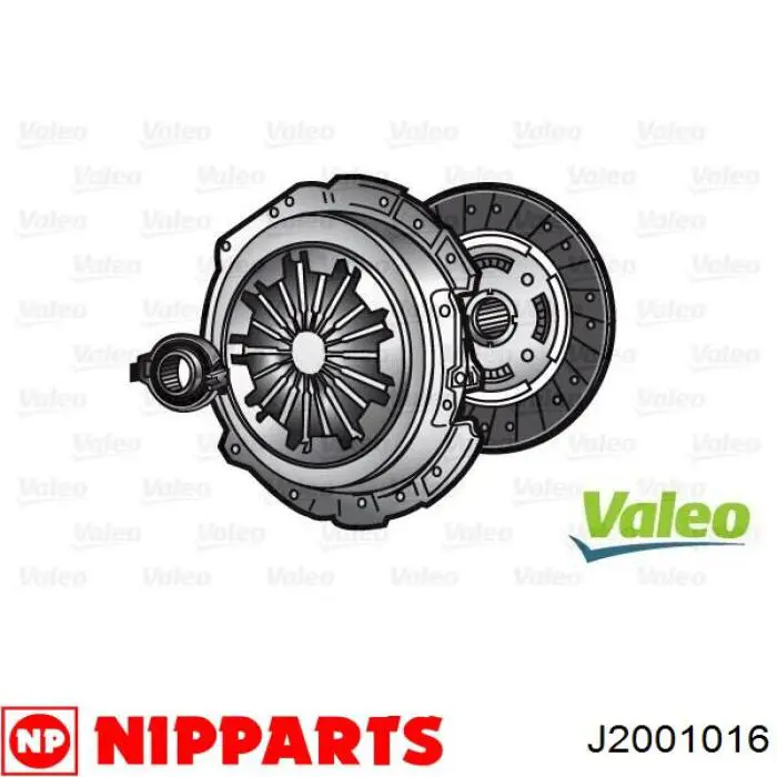 J2001016 Nipparts kit de embrague (3 partes)