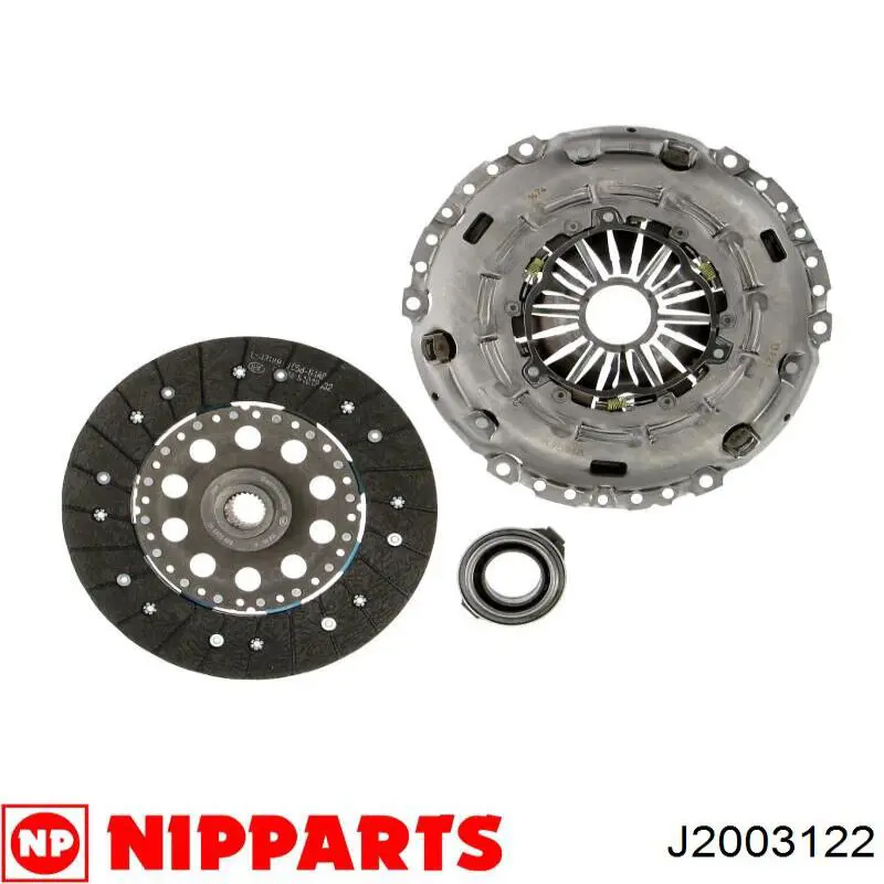 J2003122 Nipparts kit de embrague (3 partes)