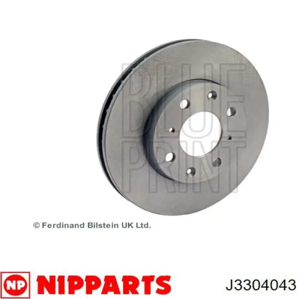 J3304043 Nipparts freno de disco delantero