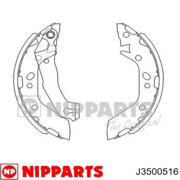  Zapatas de frenos de tambor traseras para Volvo S40 1 