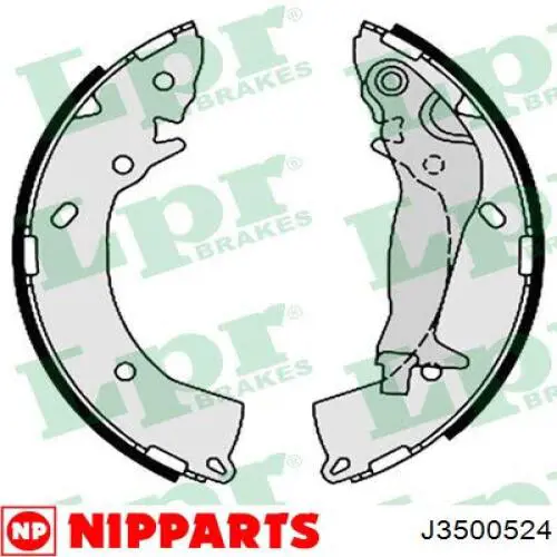 J3500524 Nipparts zapatas de frenos de tambor traseras