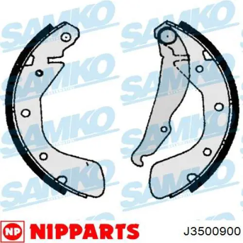 J3500900 Nipparts zapatas de frenos de tambor traseras