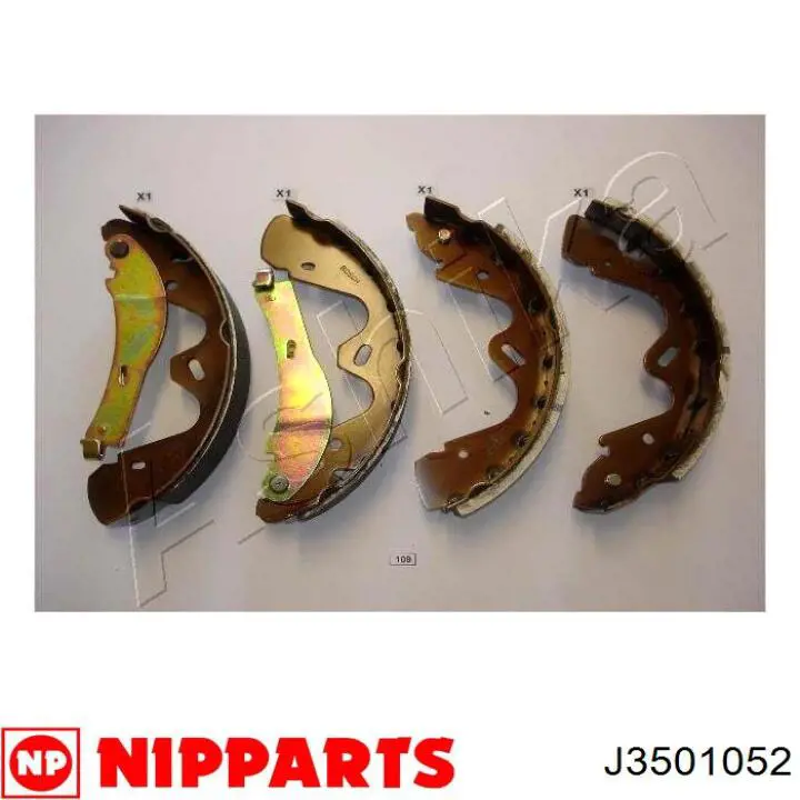 J3501052 Nipparts zapatas de frenos de tambor traseras