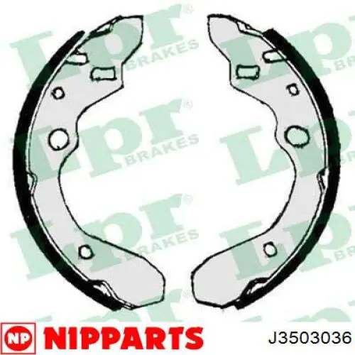 J3503036 Nipparts zapatas de frenos de tambor traseras