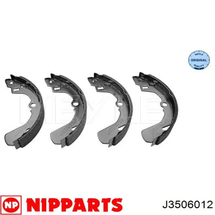 J3506012 Nipparts zapatas de frenos de tambor traseras