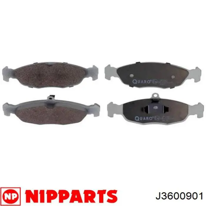 J3600901 Nipparts pastillas de freno delanteras