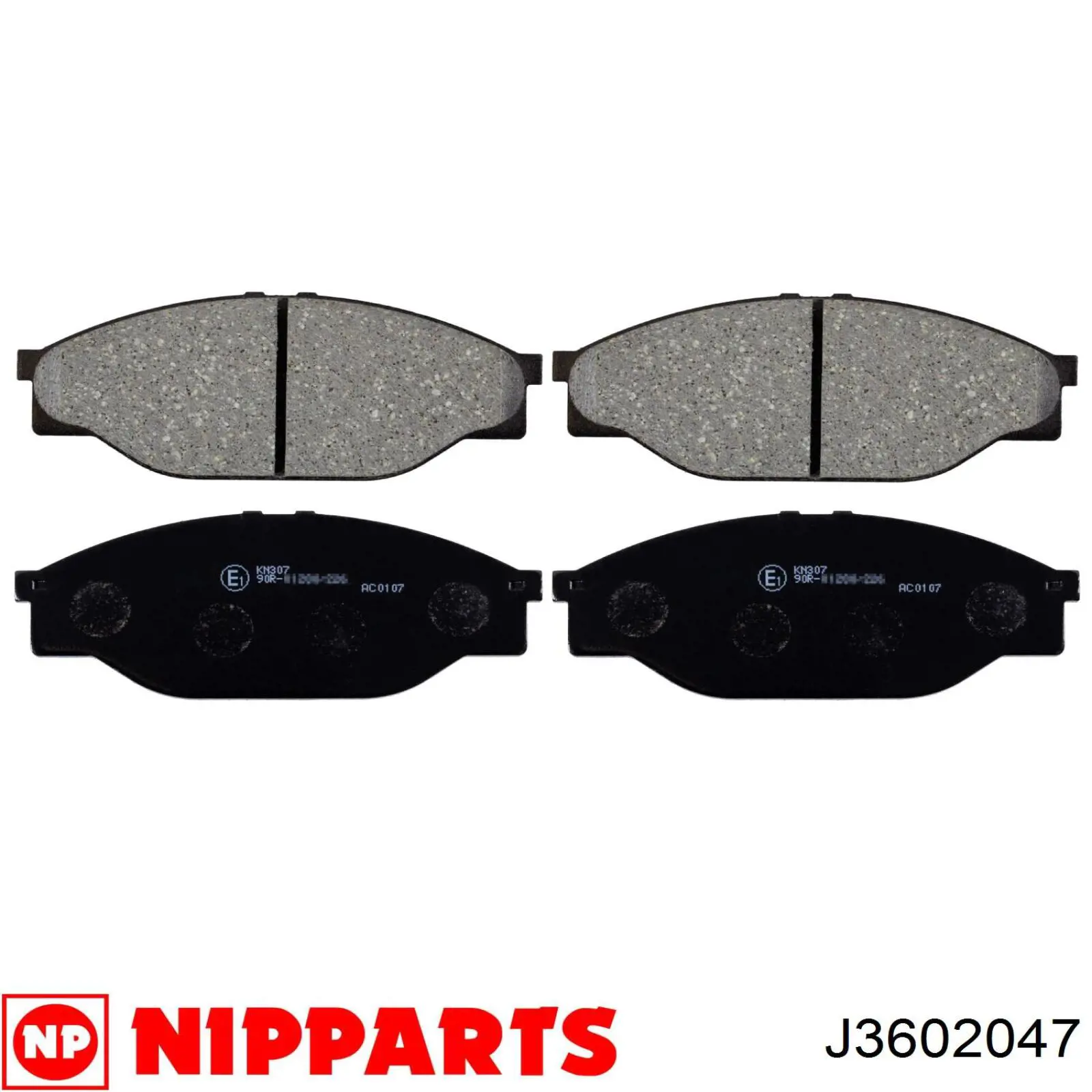 J3602047 Nipparts pastillas de freno delanteras