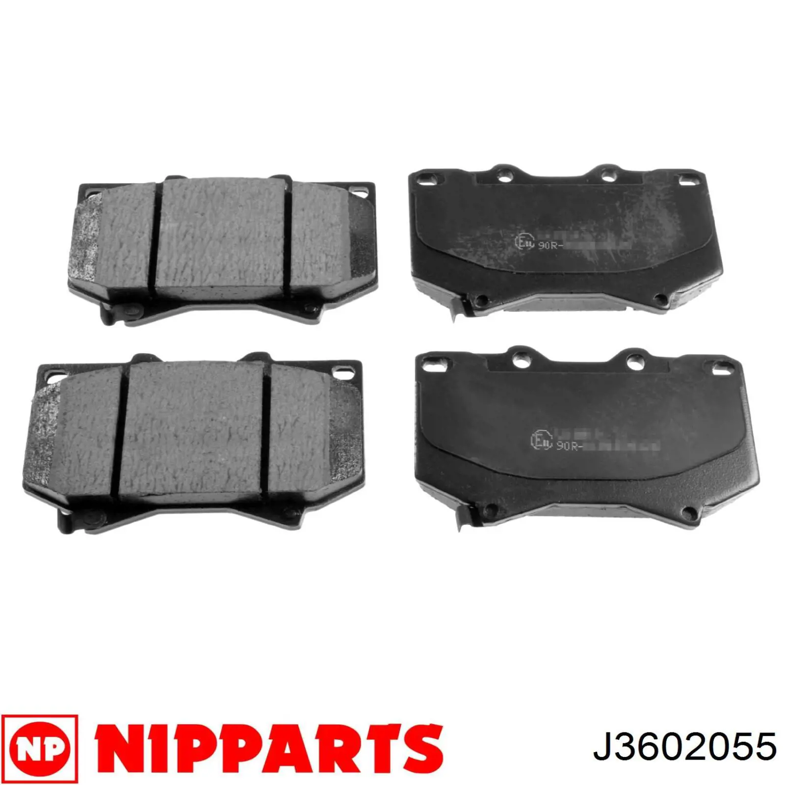 J3602055 Nipparts pastillas de freno delanteras