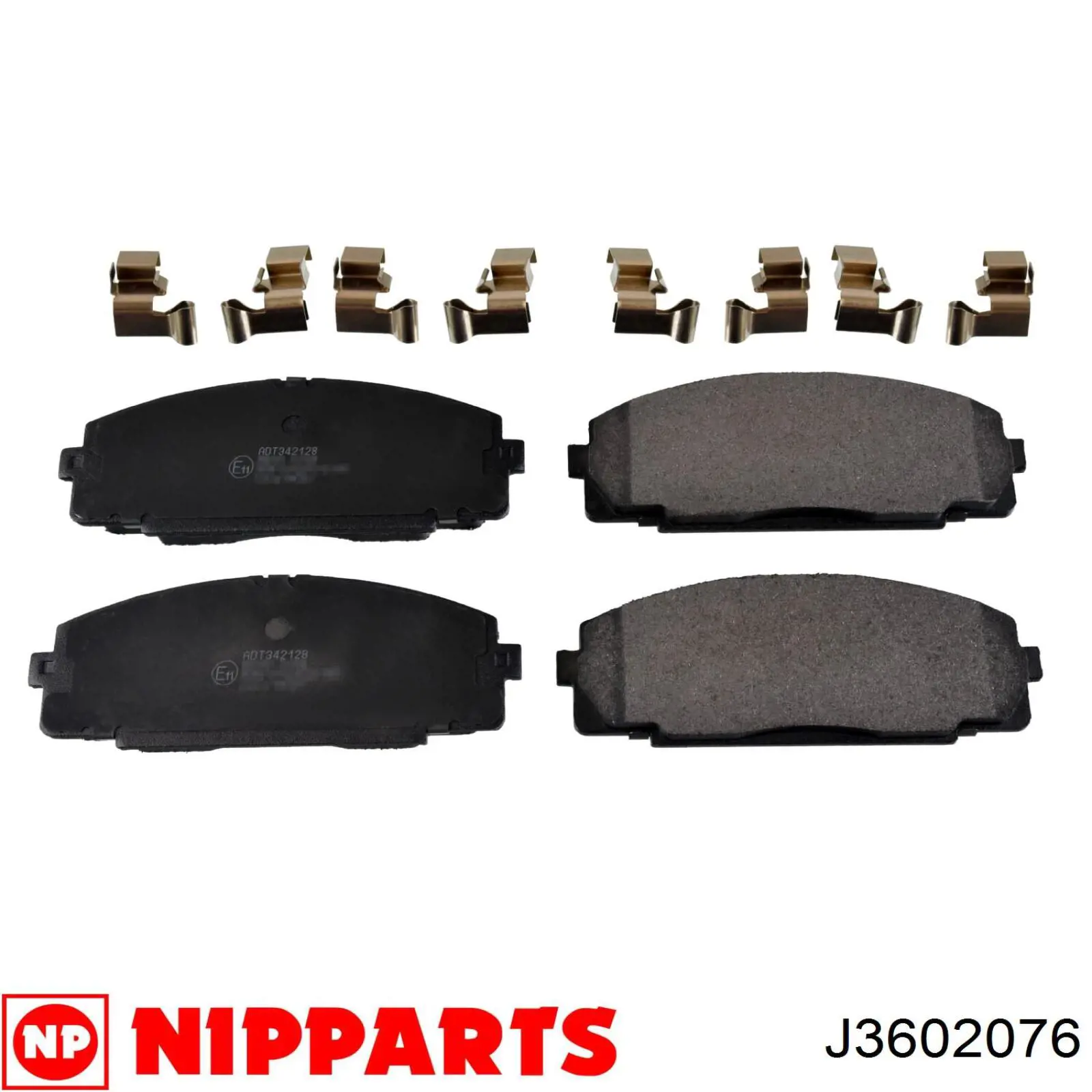 J3602076 Nipparts pastillas de freno delanteras