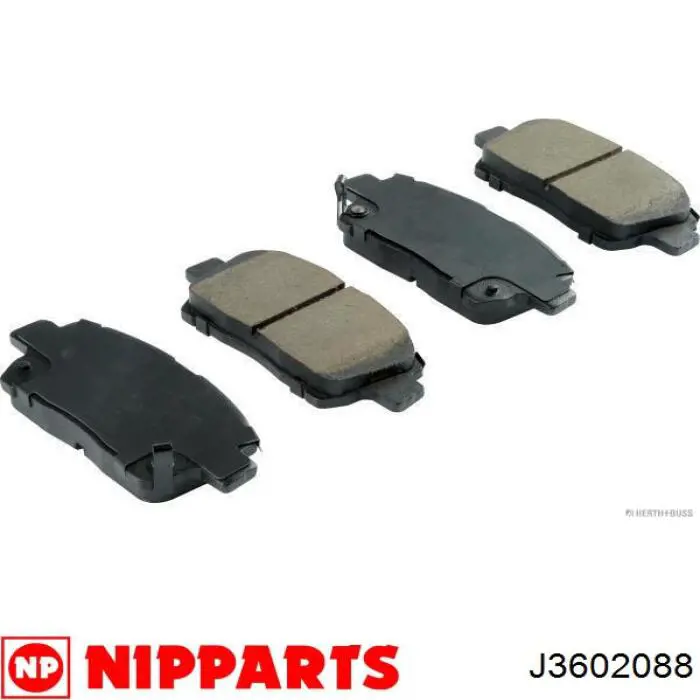 J3602088 Nipparts pastillas de freno delanteras