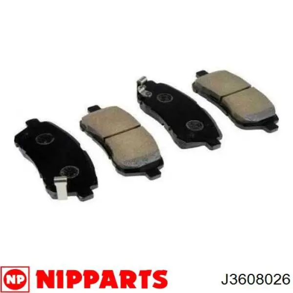 J3608026 Nipparts pastillas de freno delanteras