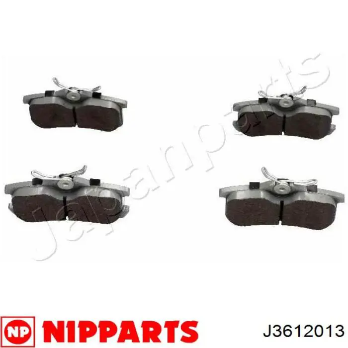 J3612013 Nipparts pastillas de freno traseras