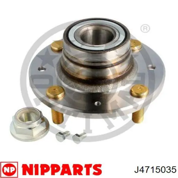 J4715035 Nipparts cubo de rueda trasero