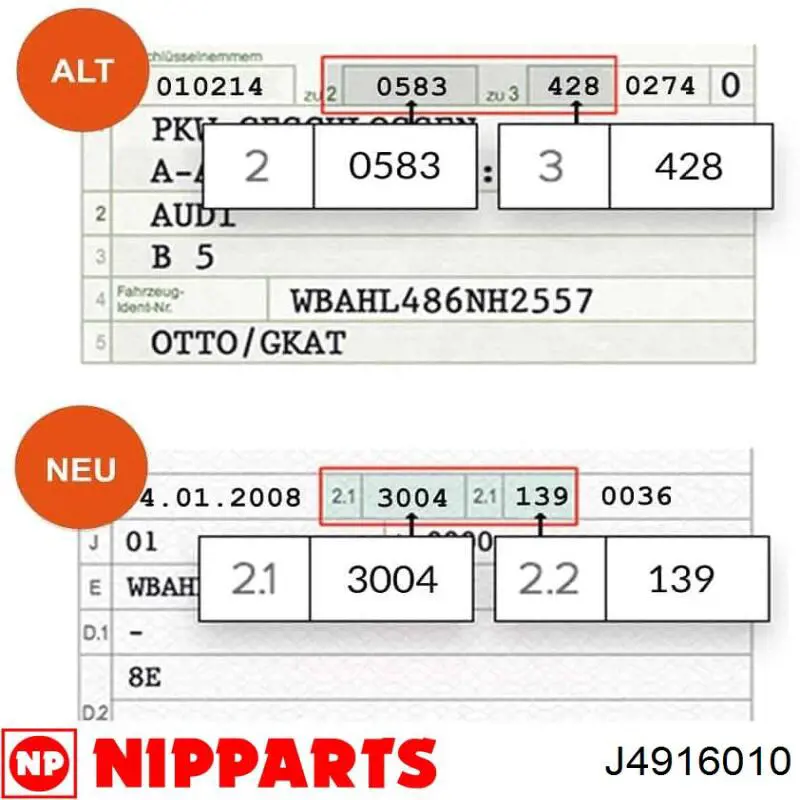 J4916010 Nipparts barra oscilante, suspensión de ruedas delantera, inferior derecha