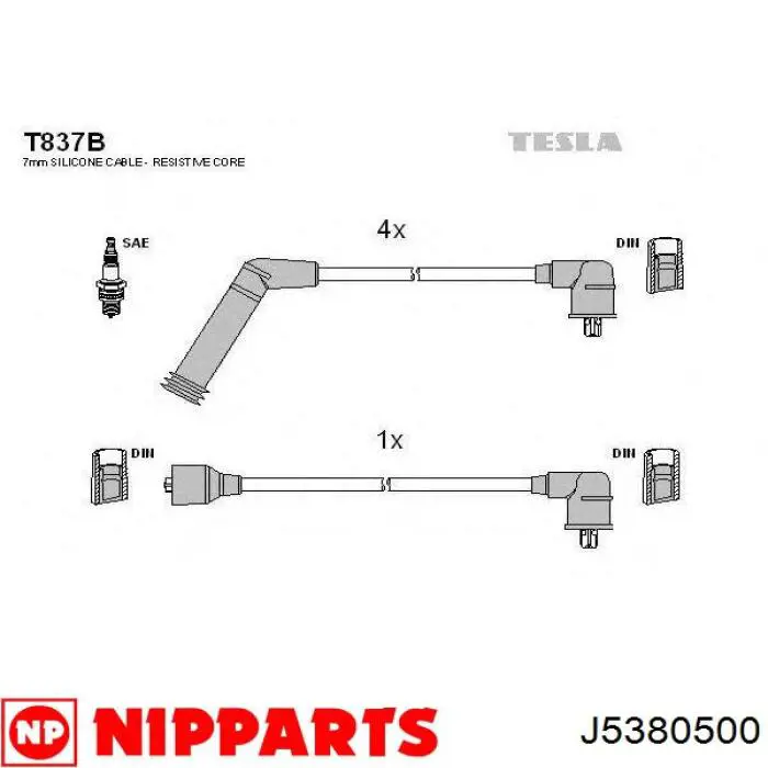  Juego de cables de encendido para Hyundai S Coupe 