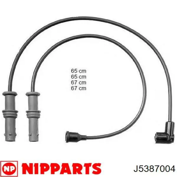 J5387004 Nipparts juego de cables de encendido