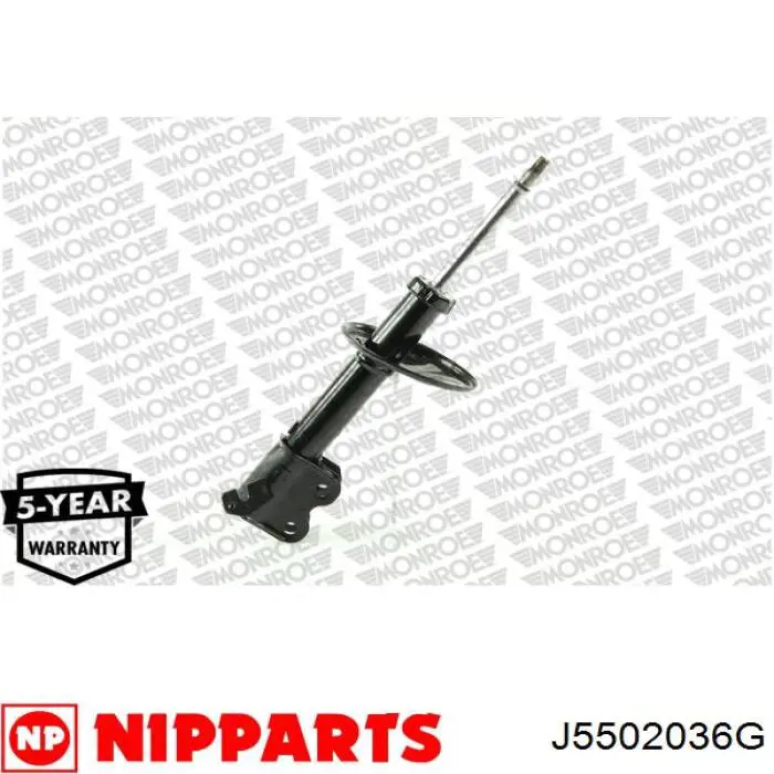 J5502036G Nipparts amortiguador delantero izquierdo