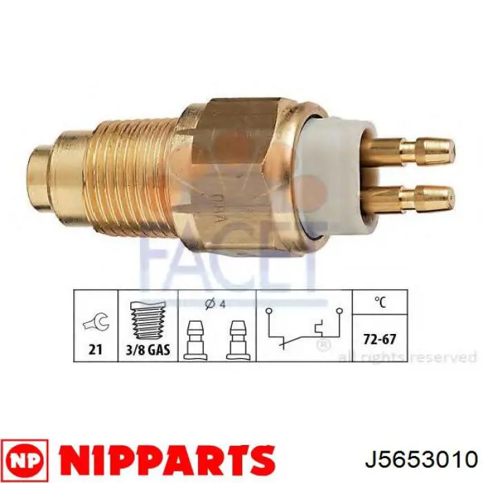 E35718840 Mazda sensor, temperatura del refrigerante (encendido el ventilador del radiador)