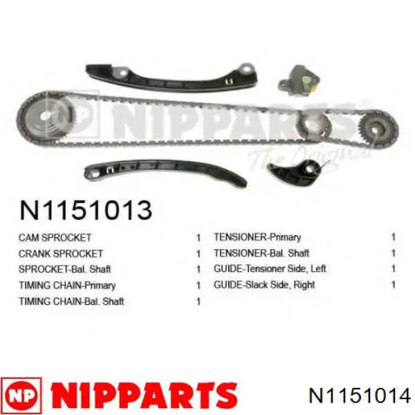  Kit de cadenas de distribución para Nissan Qashqai 1 