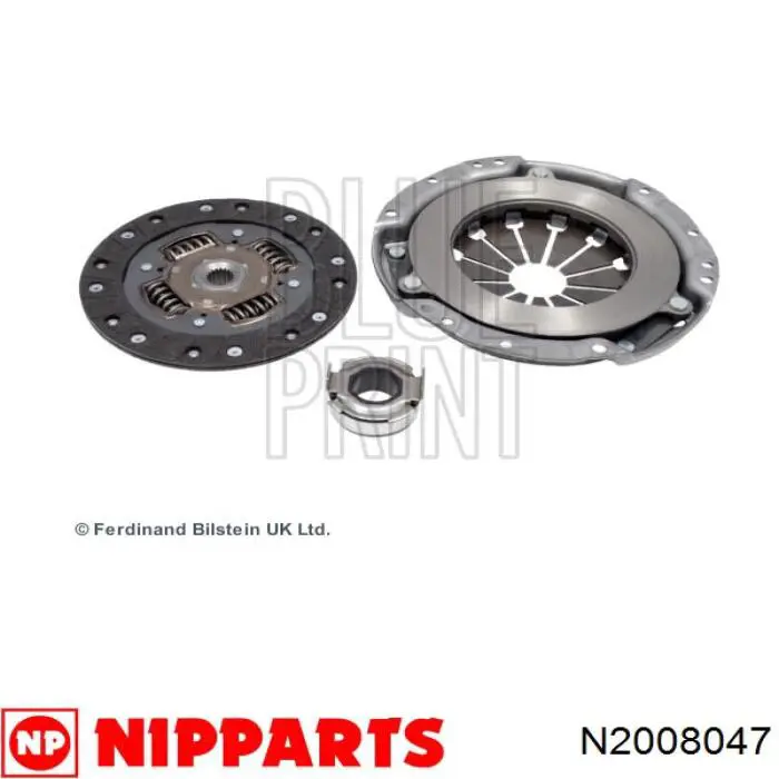 N2008047 Nipparts kit de embrague (3 partes)