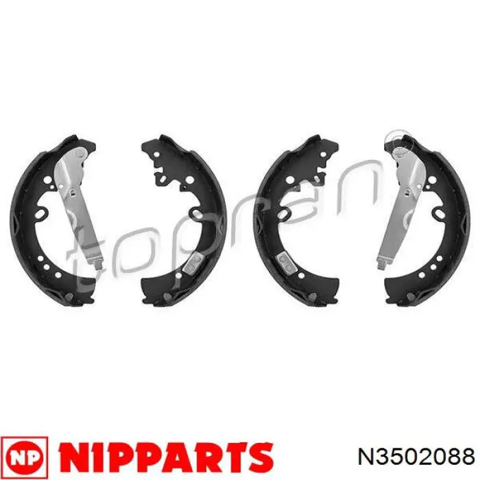 N3502088 Nipparts zapatas de frenos de tambor traseras