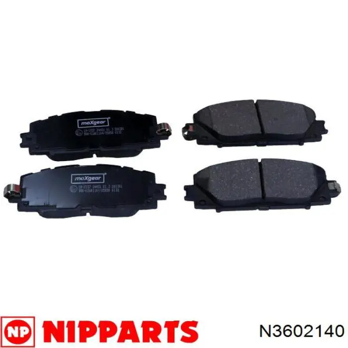 N3602140 Nipparts pastillas de freno delanteras