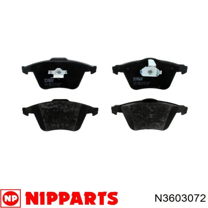 N3603072 Nipparts pastillas de freno delanteras