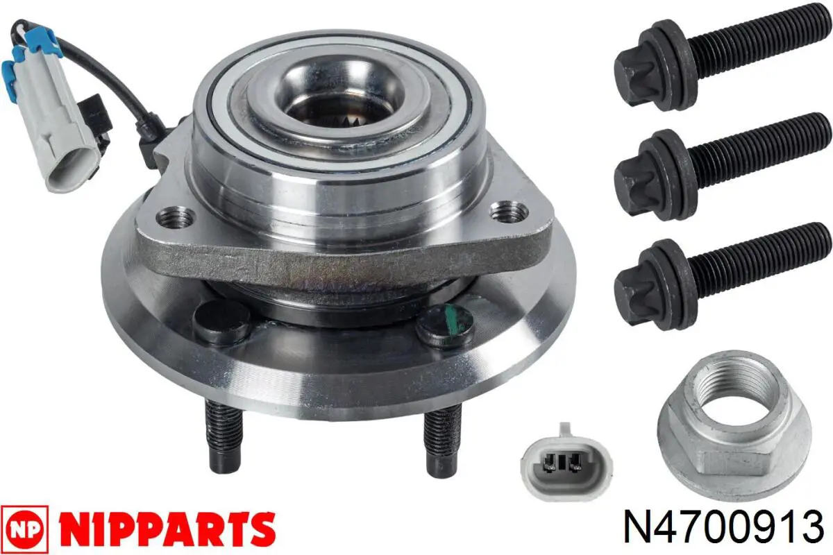 N4700913 Nipparts cubo de rueda delantero