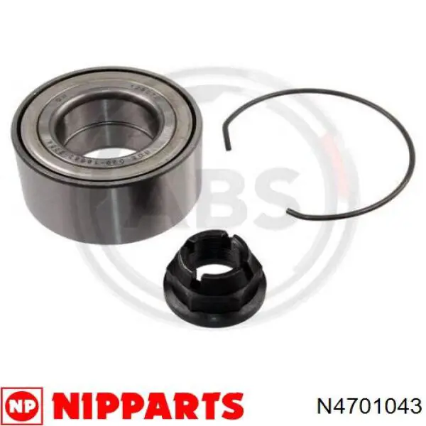 N4701043 Nipparts cojinete de rueda delantero