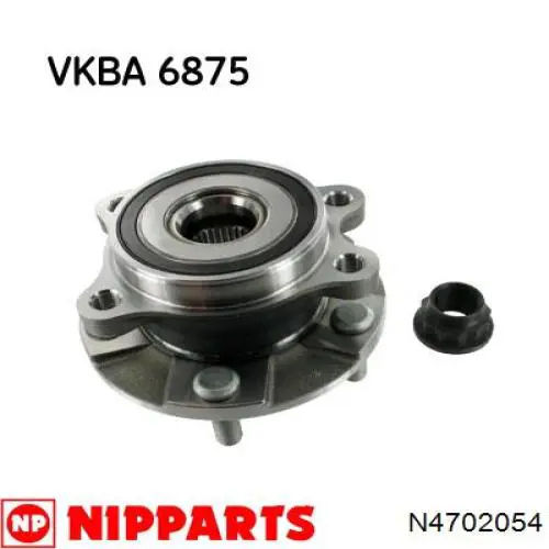 N4702054 Nipparts cubo de rueda delantero