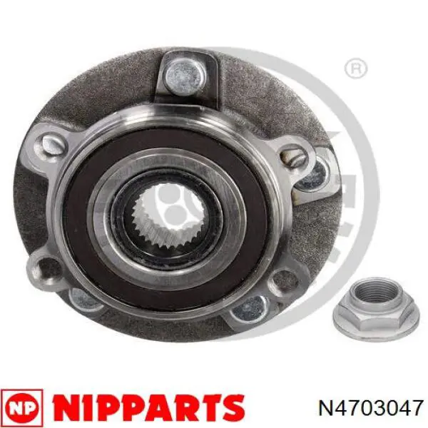 N4703047 Nipparts cubo de rueda delantero